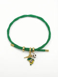 Brazil Soccer Charm Bracelet