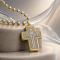Two-Tone Cross Pendant
