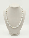 Timeless Elegance Pearl Necklace with Crystals
