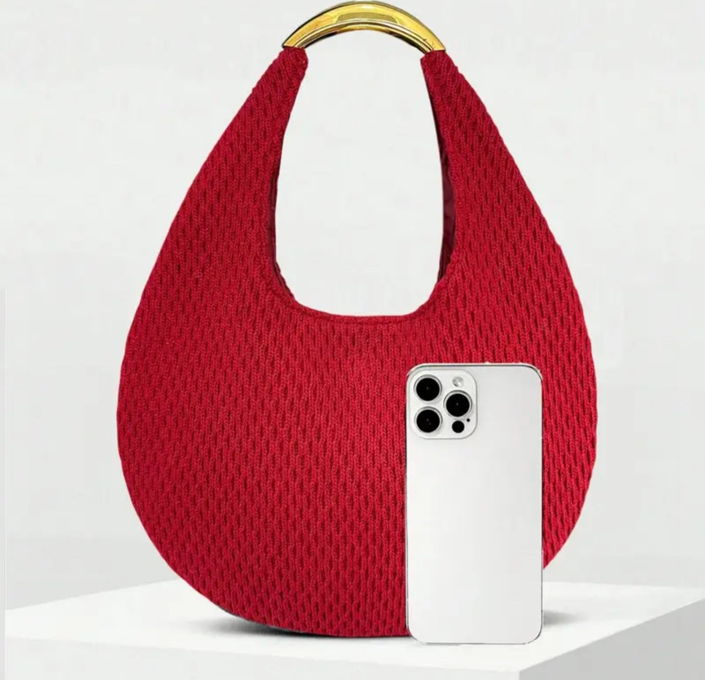 Knitted Shoulder Strap Bag