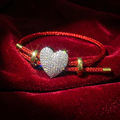 Heart Red Wire Rope Bracelet