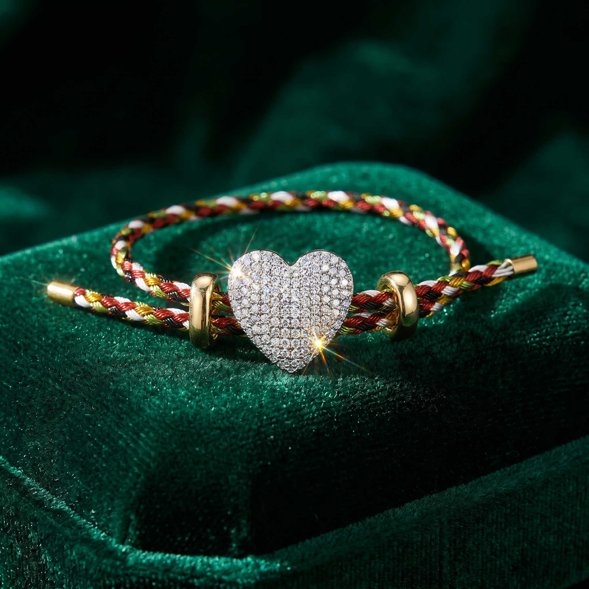 Heart Multi-Color Rope Wire Bracelet