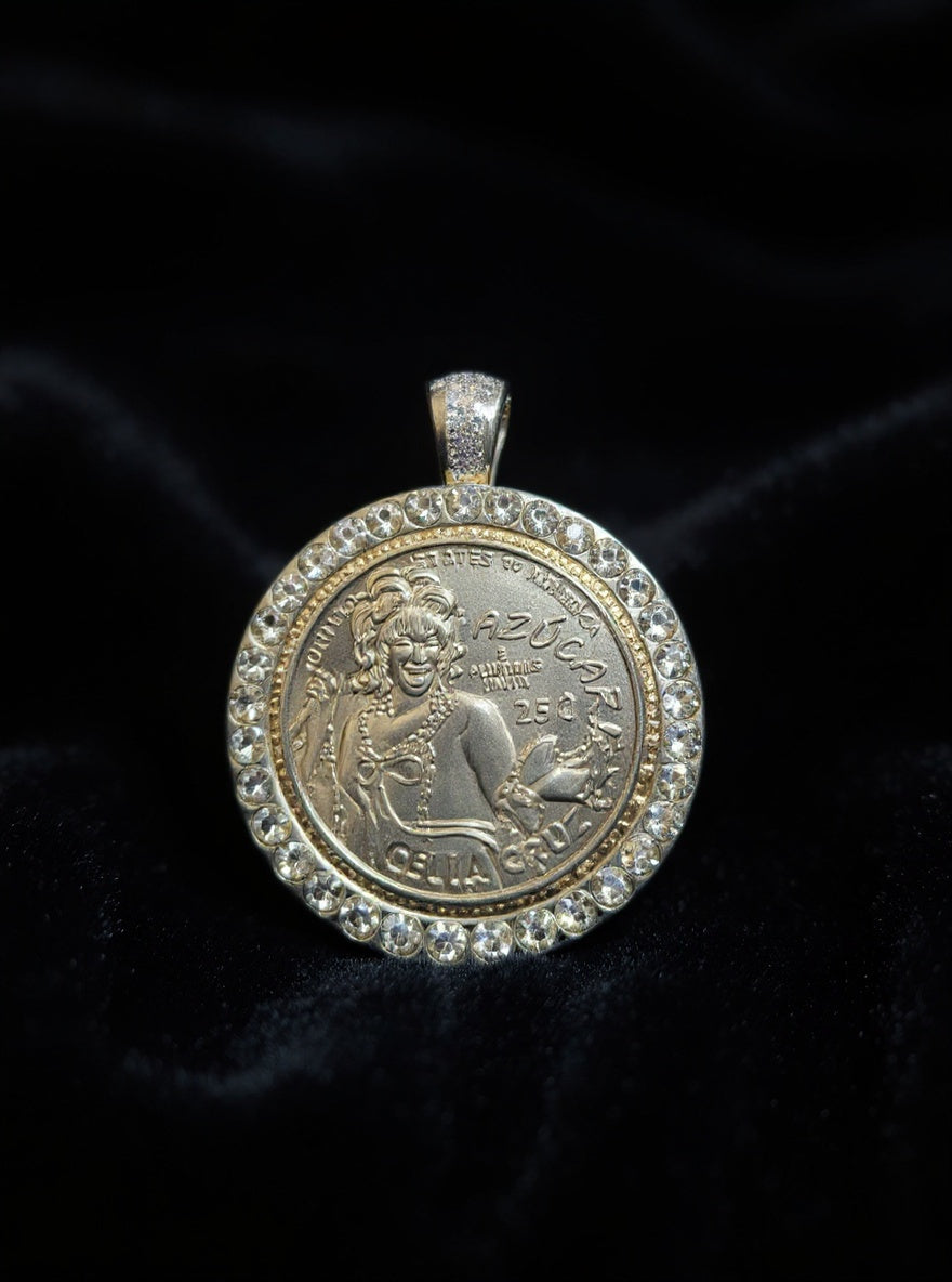 Celia Cruz Coin Pendant