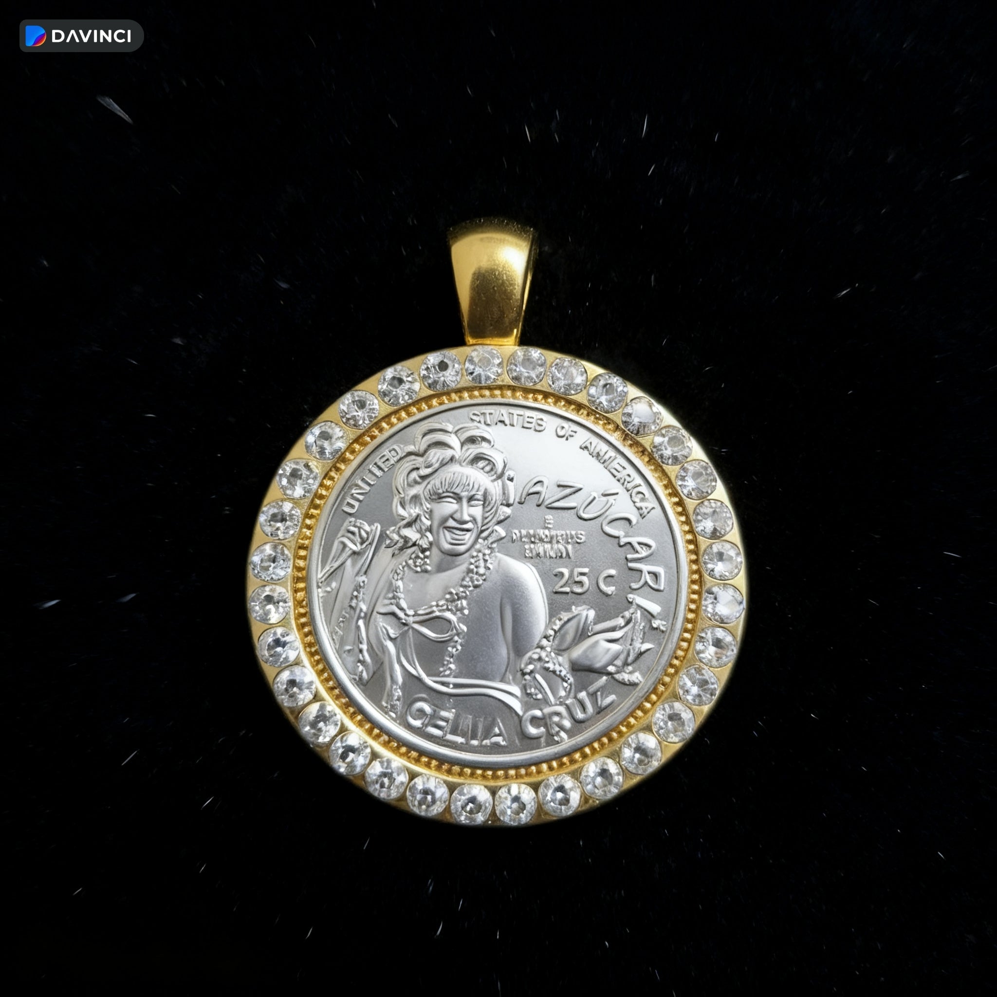 Celia Cruz Coin Pendant